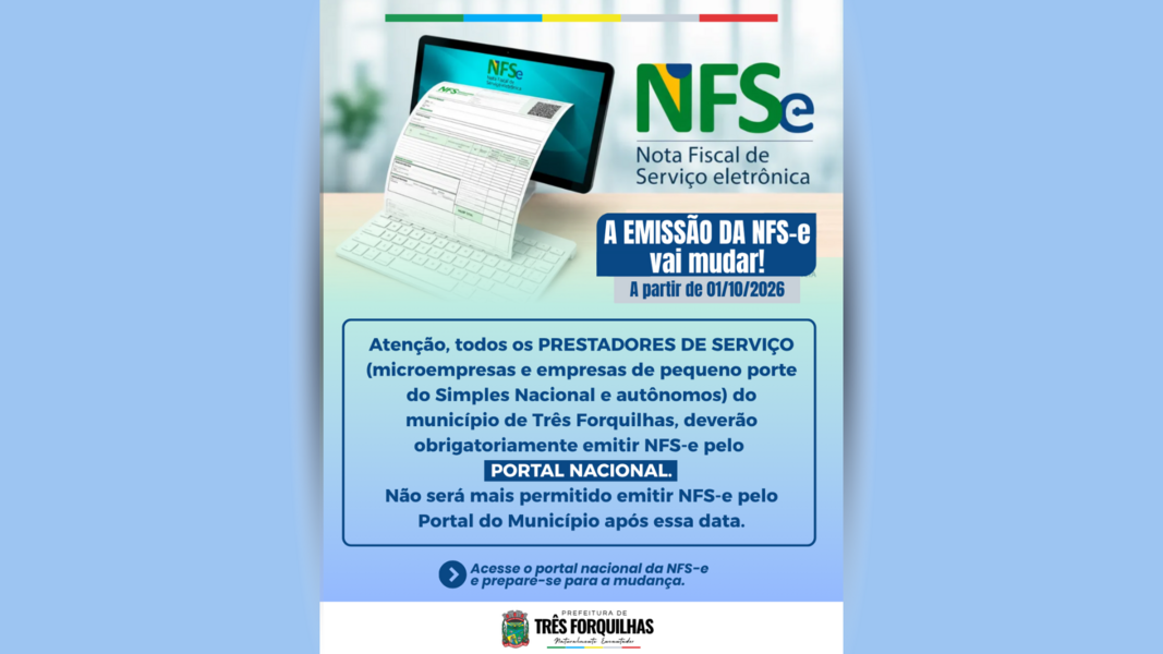 A emissão de NFS-e vai mudar!